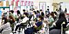People wait to get a Covid-19 vaccine at a vaccination center in Jung District, central Seoul, on Monday afternoon. As of the previous day, 55.8 percent of the population have received their first shots of Covid-19 vaccines, with 28.5 percent being fully vaccinated. [NEWS1]