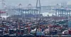 Containers fill a port in Busan on June 1. [YONHAP]