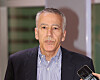 Philip Goldberg, the new American ambassador to Korea, speaks with the press upon his arrival at Incheon International Airport on Sunday. [YONHAP]