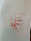 A sketch by the mother of Lee Dong-won, a third-grader who died in a school zone crash, explaining the accident. Lee was killed by a drunk-driving car outside the back gate of the school. [SEO JI-EUN]
