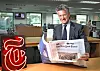Stephen Dunbar-Johnson, international president of The New York Times Company, introduces the newspaper’s newly opened office in Jongno District, central Seoul, the Times’ new Asia hub after its move from Hong Kong. He removed his mask briefly for the photograph in compliance with Covid-19 social distancing guidelines. [PARK SANG-MOON]