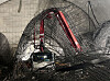 Piles of steel reinforcement bars lie tangled around a concrete pour truck and crane at the construction site of the Shinansan Line railway in Yeouido, western Seoul, on Dec. 18. Fire and police officials said the steel bars collapsed shortly after 1:20 p.m. at a tunnel located about 70 meters (230 feet) below ground, trapping two workers under the debris. A man identified as the driver of the vehicle was struck in the head and went into cardiac arrest before being rushed to a hospital. Authorities later confirmed he survived and is recovering. Officials said they are investigating the cause of the collapse. [NEWS1]