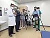 Medical professionals demonstrate Hyundai Motor's X-ble wearable robots. [HYUNDAI MOTOR]