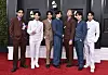 BTS arrives at the 64th Annual Grammy Awards in Las Vegas on April 3. [AP/YONHAP]