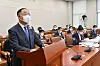 Finance Minister Hong Nam-ki speaks at the National Assembly's Strategy and Finance Committee on Tuesday. [YONHAP]