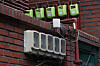 Electricity bill meter at a low-rise residential neighborhood in Seoul on Monday. [YONHAP]