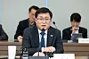 Minister of Climate, Energy and Environment Kim Sung-whan speaks during a press conference held at the Sejong government complex on Feb. 9. [JOINT PRESS CORPS]