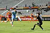 Jung Chi-in, center, of Daegu FC shoots during a 2022 AFC Champions League Group F match between Shandong Taishan FC and Daegu in Buriram, Thailand on Friday. [XINHUA/YONHAP]