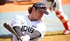SSG Landers' slugger Choo Shin-soo trains on the sidelines of a practice game against the Samsung Lions in Daegu Samsung Lions Park on Tuesday. [YONHAP]
