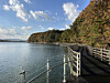 A boardwalk over the North Han River on the Bukhangang Bicycle Path just outside of Chuncheon, Gangwon, on Nov. 1. [JIM BULLEY]