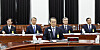 Kim Kyou-hyun, head of the National Intelligence Service (NIS), at the National Assembly’s Intelligence Committee in Yeouido, Seoul, on Tuesday. Kim and the NIS reported on North Korean latest movements as well as the children of its leader Kim Jong-un. [JOINT PRESS CORPS]