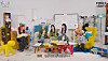A still from girl group Le Sserafim's 'Fim Content Club' show, produced as part of its 'Fimily Party' event. [SOURCE MUSIC]