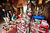 Visitors look around the Weihnachten Christmas Museum in Seogwipo, Jeju, on Monday. [YONHAP]