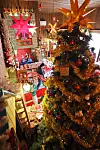 Visitors look around the Weihnachten Christmas Museum in Seogwipo, Jeju, on Monday. [YONHAP]
