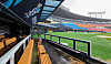 Jamsil Stadium in southern Seoul stands empty on Sunday, as heavy rain over the weekend interrupted games across the country. Only the Hanwha Eagles and Kiwoom Heroes completed their series over the weekend, with the Heroes winning two games to one. The Samsung Lions and LG Twins, Doosan Bears and SSG Landers, KT Wiz and Lotte Giants, and Kia Tigers and NC Dinos were all set to play their postponed weekend fixtures on Monday, as of press time. [YONHAP]