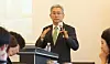 Kim Dong-cheol, president and CEO of the state-run Korea Electric Power Corporation, speaks during a briefing in the central city of Sejong on Thursday. [YONHAP]