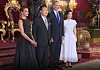 President Yoon Seok-yeol, second from left, and first lady Kim Keon-hee, far right, pose for a commemorative photo with King Felipe VI of Spain and his wife Queen Letizia at the royal palace in Madrid Tuesday evening. [NEWS1]