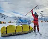 Kim Young-mi poses with her equipment before setting out on her Antarctic exhibition in a photo uploaded to her personal Instagram account. [SCREEN CAPTURE]