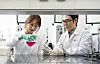 LG Chem researchers conduct tests at the company's lab. [LG CHEM]