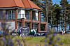 The clubhouse at The Renaissance Club in North Berwick, Scotland during the 2022 Genesis Scottish Open in July, 2022.  [GENESIS]