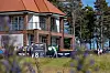 The clubhouse at The Renaissance Club in North Berwick, Scotland during the 2022 Genesis Scottish Open in July, 2022. [GENESIS]