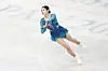 Lee Hae-in performs during the women's short program at the World Figure Skating Championships in Saitama, Japan on Wednesday. [AP/YONHAP]