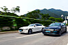 The Electrified G80s on the road. [HYUNDAI MOTOR]