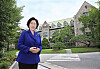 In a country that ranked 99th on this year's Global Gender Gap Index rankings released by the World Economic Forum, Ewha Womans University President Kim Eun-mee still sees much work to be done by women's universities. [PARK SANG-MOON]