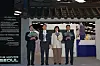 From left: The Hyundai Seoul's senior managing director Kim Chang-sub, the Korea Tourism Organization's CEO Kim Jang-sil, second vice minister of culture, sports and tourism Jang Mi-ran and Hyundai Department Store's CEO Kim Hyung-jong pose during the opening of “K-culture Pop-up″ at The Hyundai Seoul in western Seoul on Thursday. [YONHAP]