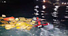 Search and rescue teams from the Korea Coast Guard on Thursday look for survivors from a fishing boat that sunk 8.5 kilometers (5.28 miles) off the coast of Yokji-do, an island in Tongyeong, South Gyeongsang. [YONHAP]