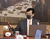 The Bank of Korea Gov. Rhee Chang-yong at the monetary policy board meeting held in central Seoul on Wednesday. [NEWS1]