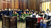 Accused drug smuggling, left, attend a trial in Ho Chi Minh City, Vietnam on Saturday (local time). A total of 18 offenders were handed the death penalty, including two Koreans, for smuggling over 200 kilograms (440 pounds) of drugs. [AFP/YONHAP]
