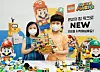 Models hold the Bowser's Airship Expansion Set by Lego at Space Raon, Gwanghwamun, central Seoul, on Thursday. The new expansion pack is a recent addition to the Lego Super Mario series. [YONHAP]