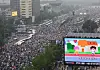 Streets of central Seoul near Gwanghwamun are filled with antigovernment protesters on Aug. 15, 2020. [YONHAP]