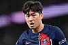Paris Saint-Germain's Lee Kang-in looks on during a Ligue 1 match against FC Lorient at the Parc des Princes in Paris on Aug. 12. [AFP/YONHAP]