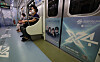 An X4-themed subway car is operated by the Busan city government and Busan Transportation Corporation to advertise the Busan World Expo 2030 to tourists coming to the city during the summer. X4, a group formed to support the city's bid to host the expo, is comprised of singers Zion.T, Jeon Somi, Wonstein and Arin of girl group Oh My Girl. [JOONGANG ILBO]