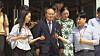Lee Sang-in, acting chief of Korea's state broadcasting regulating, walks out of the government complex in Sejong on July 26. [YONHAP]