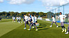 Tottenham Hotspur players train on Tuesday ahead of their Champions League clash with Frankfurt on Wednesday.  [ONE FOOTBALL]