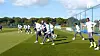 Tottenham Hotspur players train on Tuesday ahead of their Champions League clash with Frankfurt on Wednesday. [ONE FOOTBALL]