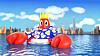 Lotte announced on Monday that it will celebrate the 10th anniversary of the opening of Lotte World Mall with a 'Lobster Wonderland' installation in Seokchon Lake behind the department store. [LOTTE PROPERTY & DEVELOPMENT]