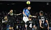 Napoli's Kim Min-jae in action during a Serie A game against Lazio at Stadio Diego Armando Maradona in Naples, Italy on Friday. [REUTERS/YONHAP]