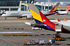 Planes are seen at Terminal 1 of the Incheon International Airport on Monday afternoon. [NEWS1]