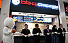 Genesis BBQ Group Chairman Yoon Hong-geun, center, attends the grand opening ceremony in Panama on Wednesday. [GENESIS BBQ]