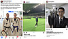 From left, Meta Chairman Mark Zuckerberg's Facebook, Shinsegae Chairman Chung Yong-jin's Instagram, and Samsung Electronics Executive Chairman Lee Jae-yong's Instagram fan page [SCREEN CAPTURE]