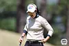 Kim A-lim reacts after birdying the par-5 second in the final round of the CreaS F&C The 44th KLPGA Championship at Ildong Lakes at Pocheon, Gyeonggi on Sunday. [KLPGA]