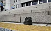 A shoe thrown by a man in his 50s toward President Moon Jae-in when he was on his way back to the Blue House after finishing a speech in the opening session of the new 21st National Assembly last Thursday. [LIM HYUN-DONG]