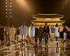 French fashion house Ami held its first Korean fashion show at Gwanghwamun Square in central Seoul on Tuesday night. [AMI]