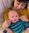 Sayuri Fujita and her son Zen [SCREEN CAPTURE]
