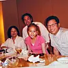 BoA posted a picture of herself from 19 years ago, center, sitting with Lee Soo-man, far right, and former SM Entertainment CEOs Nam So-young, far left, and Kim Young-min. [SCREEN CAPTURE]