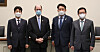 Democratic Rep. Brad Sherman of California, second from left, poses with a group of Korean Democratic Party lawmakers led by Rep. Song Young-gil, third from left, at the Rayburn House Office Building in Washington Monday. [OFFICE OF REP. SONG YOUNG-GIL]